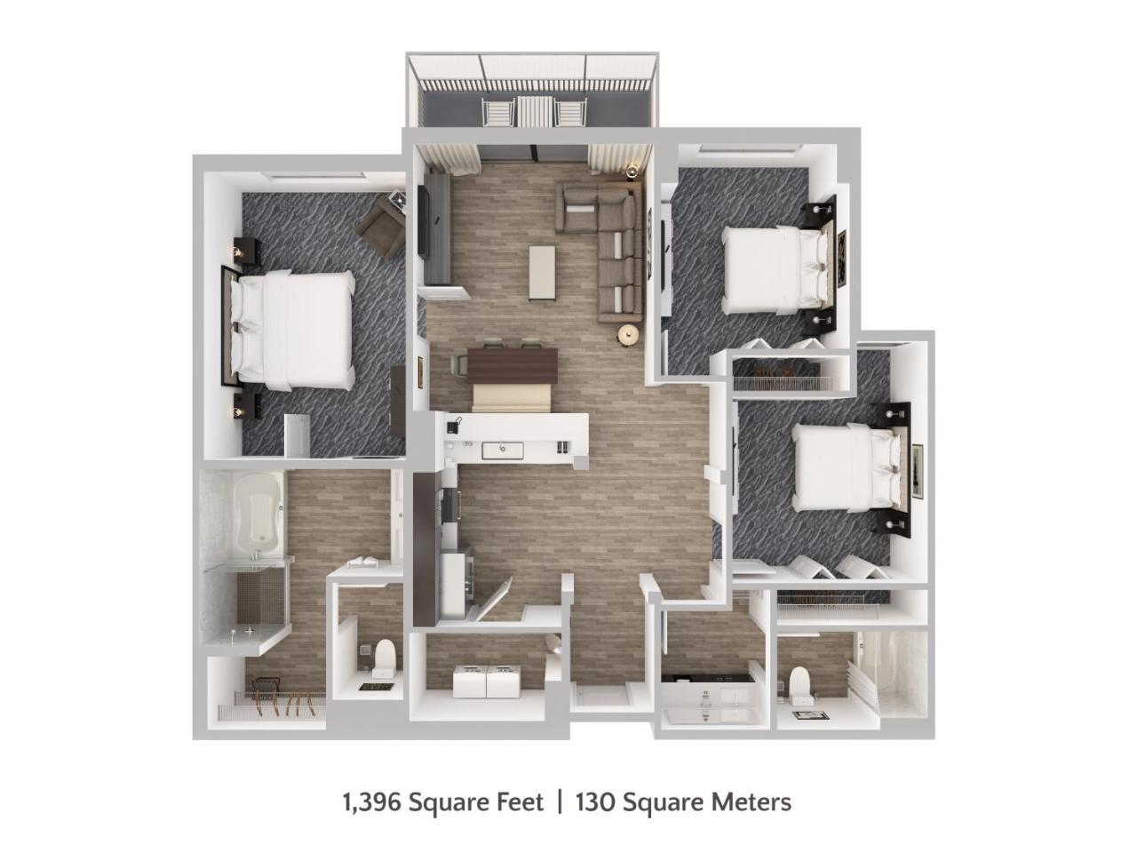 Three-Bedroom Two Bath Superior Condo Water Park Access,1548627502:JPEG